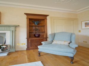 Curved Walnut Alcove